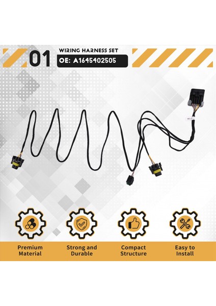 Mercedes Benz W164 ML550 GL450 2004-2011 Araba Ön Sis Elektrik Kablo Kablo Demeti 1645402505 (Yurt Dışından) fırsatları