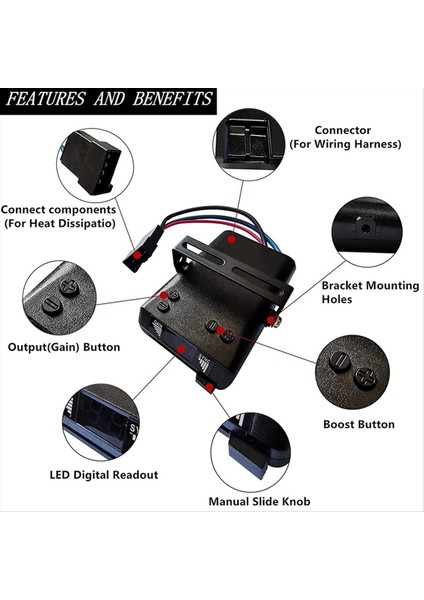 8507111 Universal Römork Iv Dijital Fren Kontrol Modülü Küçük Kompakt Tasarım (Yurt Dışından) fırsatları
