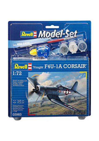 Vought F4U-63983 Model Set 1:72 Plastik Malzeme ile 63 Parça 10+ Yaş İçin modelleri