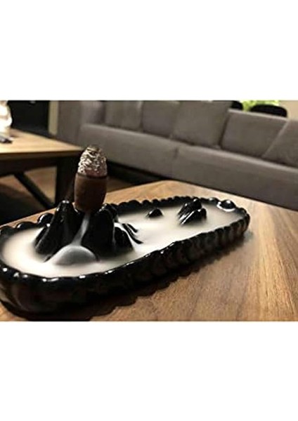 Siyah Dağ Temalı Geri Akış Tütsülük Çubuk Tütsüye Uyumlu Etkili El Yapımı indirimleri