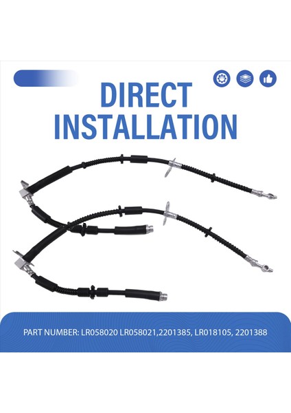 1paır Ön Fren Hortum Kablosu LR058020 Land Rover Ranger Rover Spor 06-13 Park Freni Hidrolik Hortum Lasso (Yurt Dışından) fırsatları