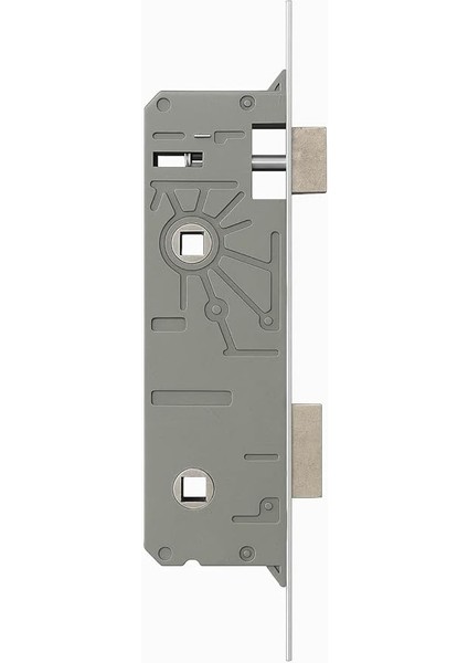 Pvc Wc Gömme Kilit, 35 mm, Metal, Dayanıklı, Banyo Kapısı, Güvenlik Mekanizması