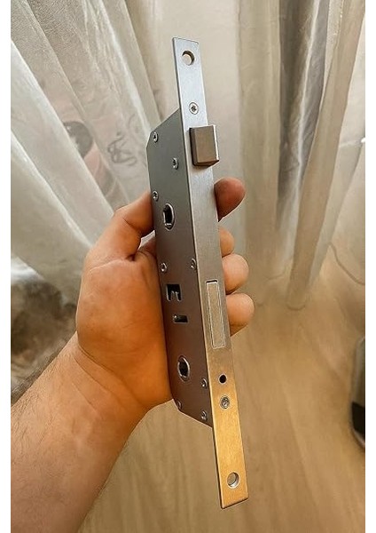 Pvc Wc Gömme Kilit, 35 mm, Metal, Dayanıklı, Banyo Kapısı, Güvenlik Mekanizması indirimleri