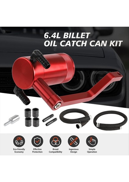 Petrol Catch Can Tank 5 7 Hemi Z-Brakket Kütük Catch Can Dodge Charger Chrysler Için Can 300 6 4l Hava Yağı Ayırıcı Kırmızı (Yurt Dışından) indirimleri