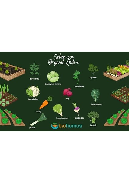 Sebze Için, Organik Gübre, Organik Sertifikalı, Kök Geliştirici, Toprak Düzenleyici, Bitki Besleyici 25 kg (1) fiyatları