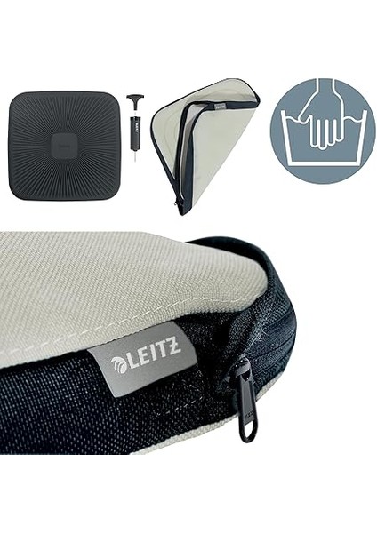 Ergo Active Balance Oturma Minderi, Ofis Sandalyeleri Için Ergonomik Hava Yastığı, Optimum Oturma Duruşu ve Siyatik Rahatlatıcı, Vücut Duruşunu Destekler, Ergo-Serisi, Kumaş Kılıf Açık Gri, modelleri