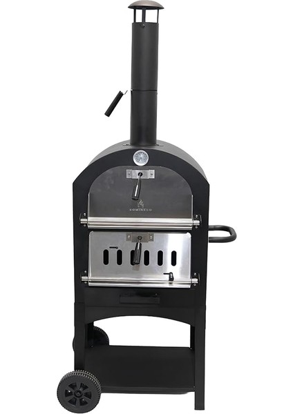 Çok Amaçlı Paslanmaz Çelik Barbekü Krom Kapaklı + Izgaralı Pizza Taşlı -Ekmek-Mangal Fırını 2625S fiyatları