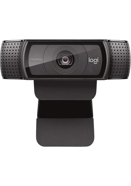 C920E / C920 Hd Web Kamerası, Full Hd 1080P Video Arama ve Kayıt, Çift Stereo Ses, Stream Gaming - Siyah (Tripod Yok)