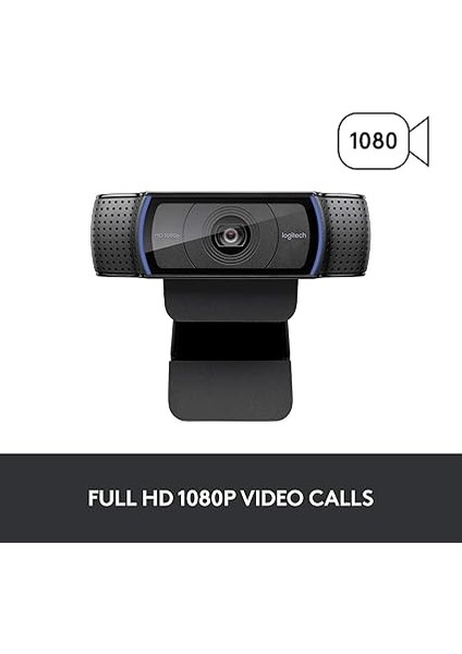 C920E / C920 Hd Web Kamerası, Full Hd 1080P Video Arama ve Kayıt, Çift Stereo Ses, Stream Gaming - Siyah (Tripod Yok) fiyatları