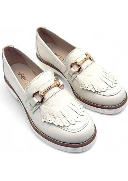 Cortessa Kırık Beyaz Hakiki Deri Casual Kadın Loafer fiyatları