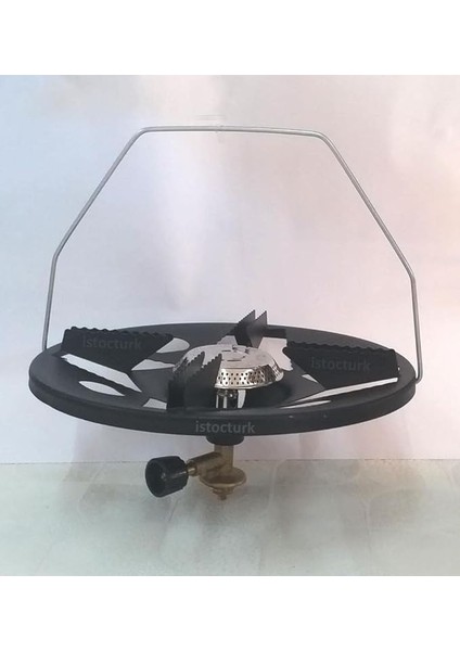 Tüp Piknik Ocağı Başlığı Kamp Ocağı Komple Başlık Seti Musluk+Brülör+Tencere Oturağı+Tutma Sapı