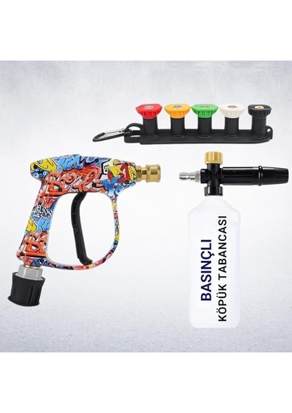 Karcher K Serisi Ile Uyumlu 5 Nozzle Set Basınçlı Araç Yıkama Tabancası Seti Basınçlı Yıkama Makinesi Bear