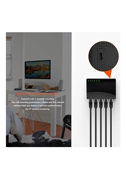 5port 10/100/1000 Gigabit Switch fırsatları