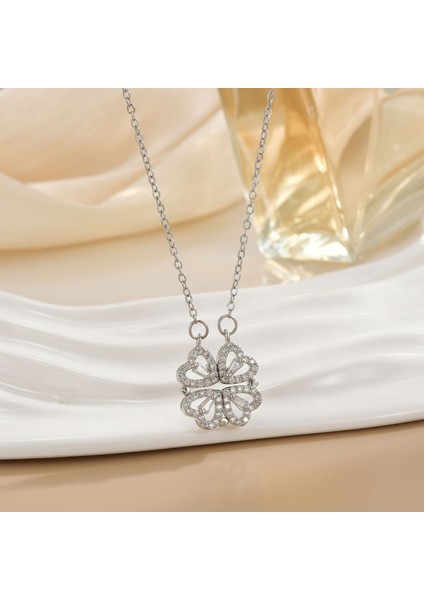 Yeni Kıdemli Işık Duygusu Lüks Mikro Set Zirkonya Bakır 18 Ayar Altın Kaplama Kolye Kolye Köprücük Kemiği Zinciri Takı ile Kadın Moda (Yurt Dışından)