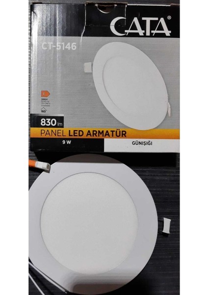 CT-5146 9W Günışığı LED Panel Spot
