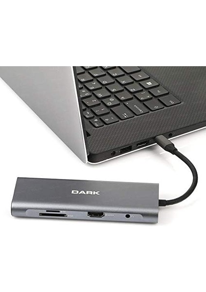 USB 3,1 Type C 9 In 1 Ethernet/hdmı/tf Sd Kart Okuyucu/usb 3,0 / Kulaklık Çoklayıcı Dönüştürücü Çevirici Hub (DK-AC-U31X36) fırsatları