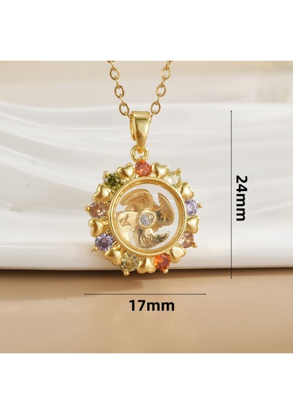 Yeni Kolye Kadın Moda Yüz Köprücük Kemiği Zinciri ile Kore Mizaç Kolye Kadın Diy Aksesuarları (Yurt Dışından)