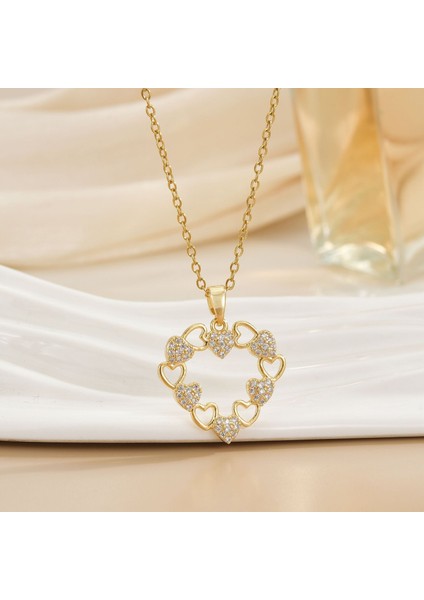 Yeni Kolye Kadın Dönebilen Çiçek Titanyum Çelik Niş Tasarım Duygusu Basit Moda Trendi Yüz Mizaç Köprücük Kemiği Zincir Takı (Yurt Dışından)