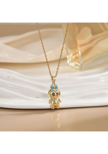 Yeni Işık Lüks Moda Yıldız Gezegen Şekli Tasarım Kolye Kadın Titanyum Çelik Köprücük Kemiği Zinciri Kozmik Yıldız Nehir Kolye Mücevher (Yurt Dışından)