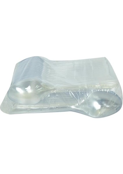 Plastik Kaşık Ekonomik Çorba Kaşığı 1654 mm Şeffaf 100 Adet 1 Paket fiyatları
