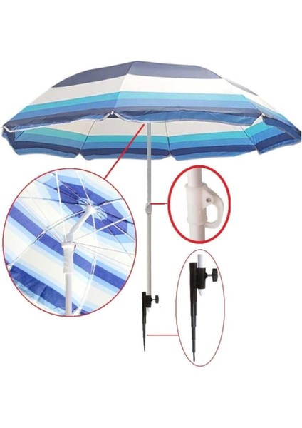 Başı Eğilebilir Bahçe Plaj Şemsiyesi 2 Metre fiyatları