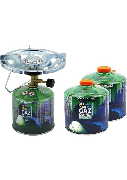 Kamp Ocak SETI-450 gr Tüp K-500-450+2 Adet Tüp KTS-450 ORC-024-A2