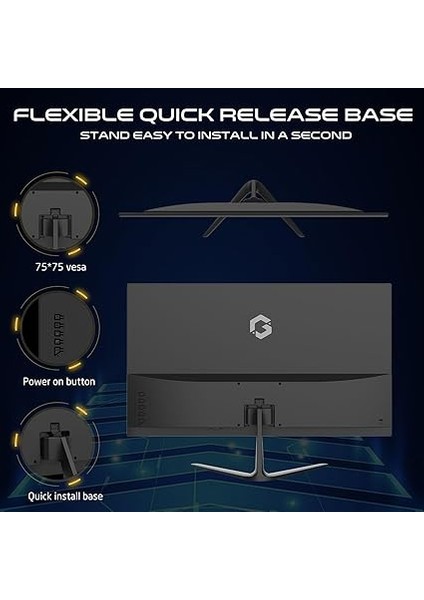 GOES24FHD120IPS Essential 23,8" Fhd, 120Hz, 0,5ms Hızlı Ips, Ps5 Destekli Siyah Oyuncu Monitörü fırsatları