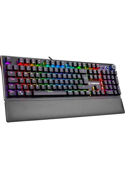 KB-R92 Thunder Red Switch Rgb Ledli Bilek Destekli Mekanik Gaming Oyuncu Klavye fiyatları