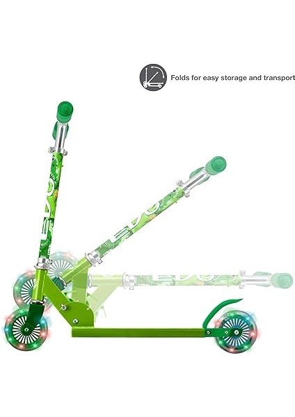 2 Tekerlekli Katlanabilir Dino Inline Işıklı Scooter fırsatları