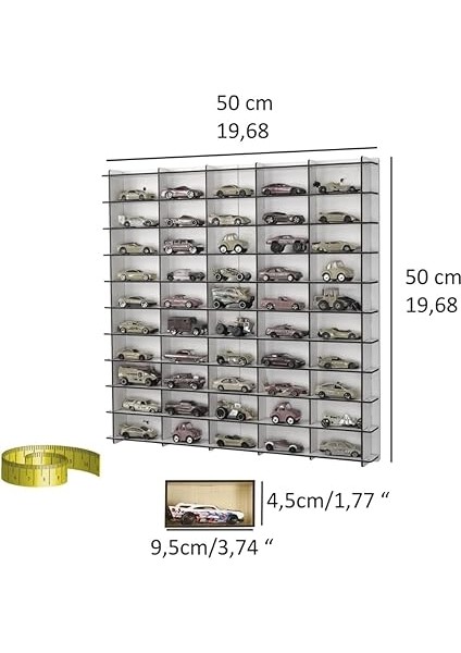 Ölçek Oyuncak Hobi Koleksiyon 100 Araçlık Set Model Oyuncak Araba Rafı-Akçaağaç indirimleri