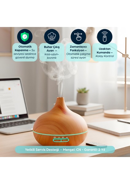 550 ml Otomatik Hava Nemlendirici Buhar Makinesi Oda Nemlendirici Aroma Difüzör fiyatları