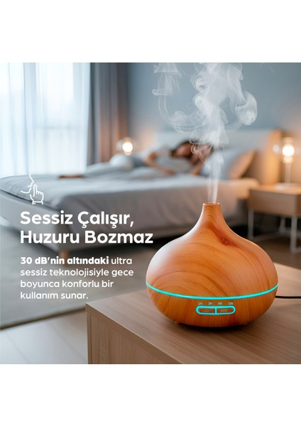 550 ml Otomatik Hava Nemlendirici Buhar Makinesi Oda Nemlendirici Aroma Difüzör modelleri