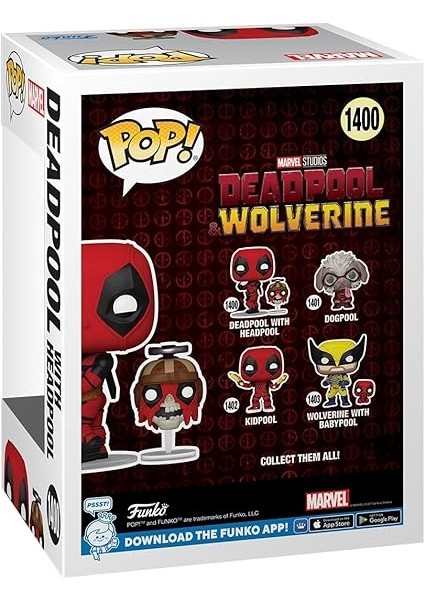 Pop! & Buddy: Deadpool & Wolverine - Headpool ile Deadpool modelleri