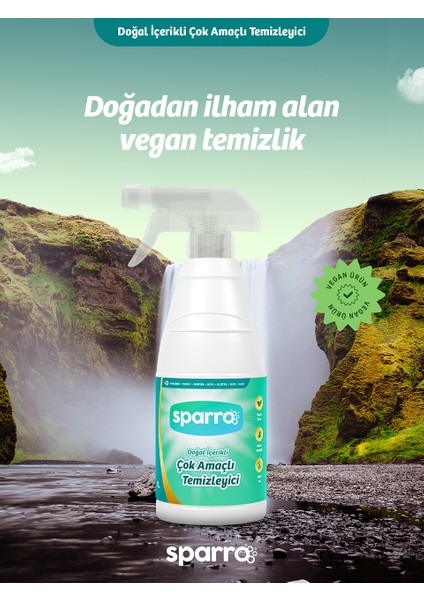 Doğal Içerikli Çok Amaçlı Temizleyici 1000ML | Bitkisel, Yumuşak ve Güvenli Temizlik