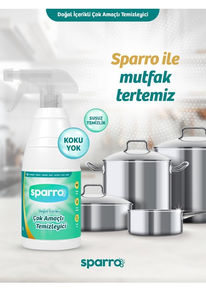 Doğal Içerikli Çok Amaçlı Temizleyici 1000ML | Bitkisel, Yumuşak ve Güvenli Temizlik fırsatları