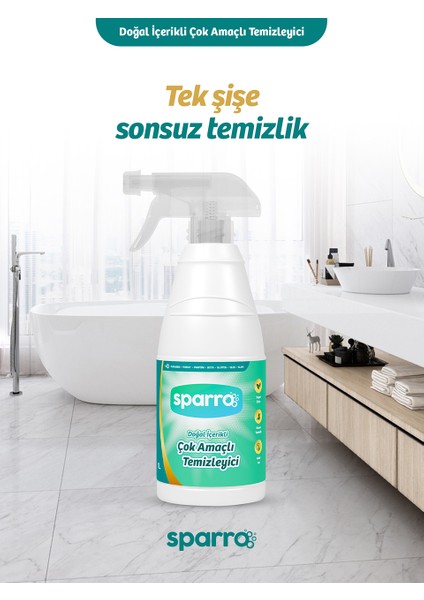 Doğal Içerikli Çok Amaçlı Temizleyici 1000ML | Bitkisel, Yumuşak ve Güvenli Temizlik indirimleri