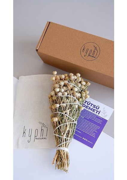 Natural Doğal Tütsü Demeti(Büyük Boy) (Üzerlikotu(Nazar Otu) Doğal Tütsü Demeti(Büyük Boy))