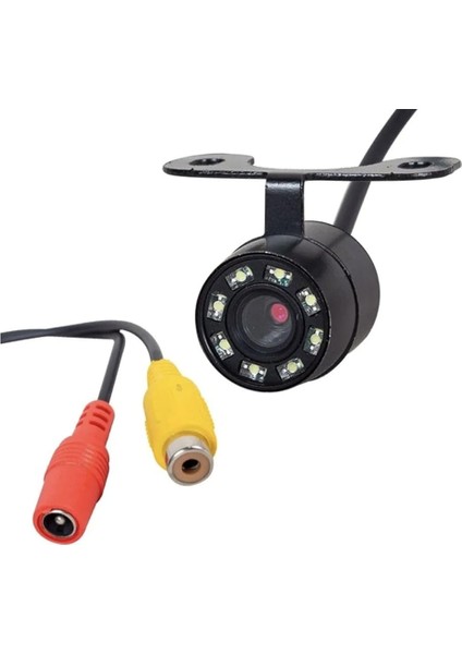 Group (7870) Araba Geri Görüş Kamerası 8 Ir Ledli Gece Görüşlü Çift Aparatlı Mesafe Çizgili Uyumlu