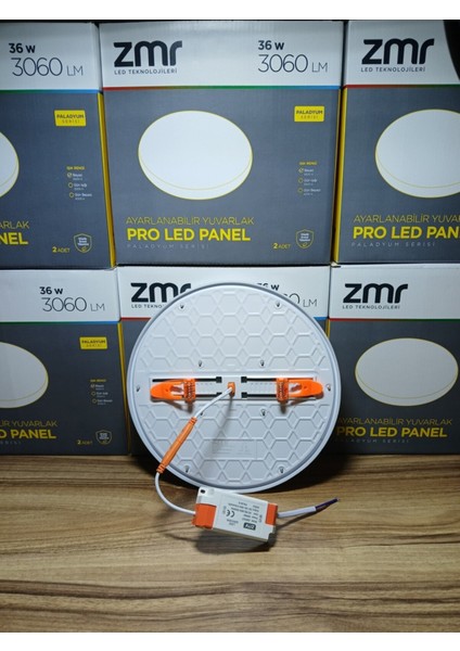 Ekim Aydınlatma 36 W Ayarlanabilir Yuvarlak Yanaksız Pro LED Panel Spot Günışığı 3200K
