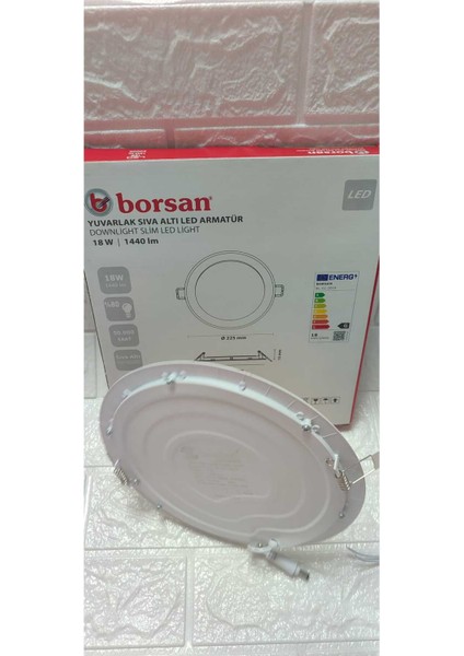 Ekim Aydınlatma 18 W Yuvarlak Sıva Altı Slim LED Armatür Günışığı fiyatları