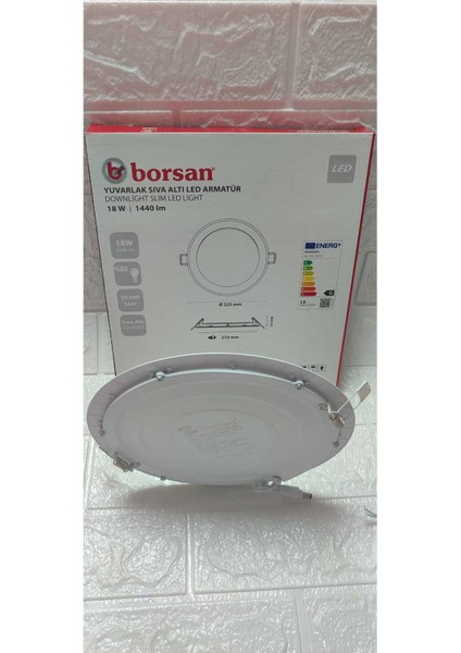 Ekim Aydınlatma 18 W Yuvarlak Sıva Altı Slim LED Armatür Günışığı modelleri