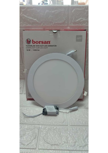 Ekim Aydınlatma 18 W Yuvarlak Sıva Altı Slim LED Armatür Günışığı fırsatları