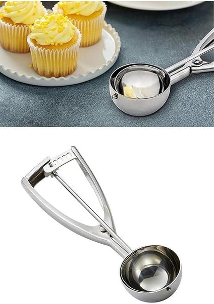 Paslanmaz Çelik Kurabiye Dondurma ve Helva Kaşığı Sunum Kepçesi Kaliteli ve Dayanıklı fiyatları