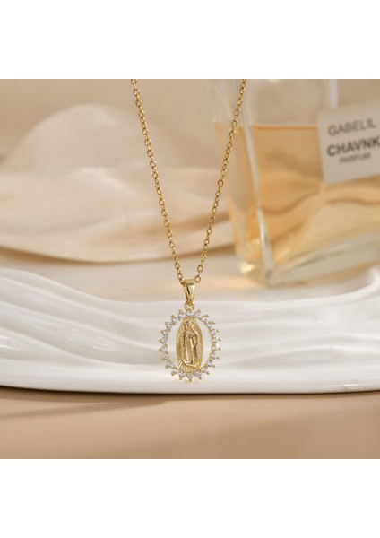 Yeni Titanyum Çelik Köprücük Kemiği Zinciri Dönen Kolye Kolye Kadın Yüz Aksesuarlı (Yurt Dışından)