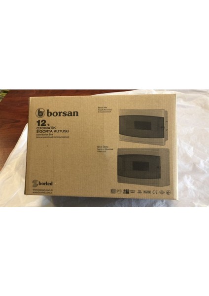 Ekim Aydınlatma 12 Li Sıva Üstü W Otomat Kutusu (Sigorta Kutusu) H.f