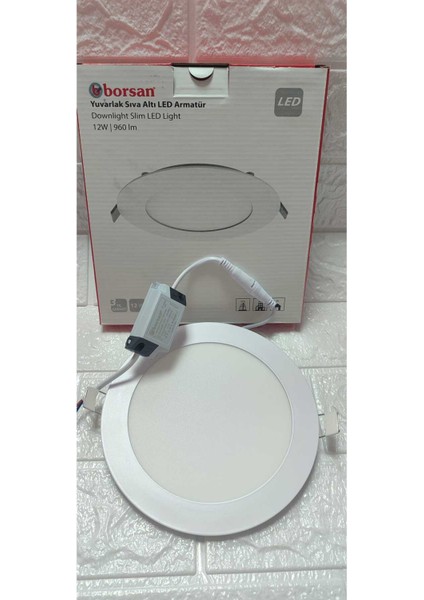 Ekim Aydınlatma 12 W Yuvarlak Sıva Altı Slim LED Armatür Günışığı fırsatları