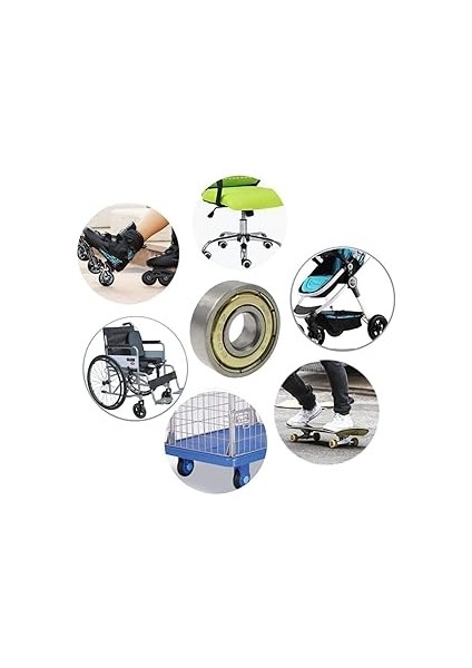 Magnet 5 Adet 608ZZ Rulman - Metal Mühürlü Çok Amaçlı Bilye Rulman - 8X22X7 Ölçülerinde fiyatları