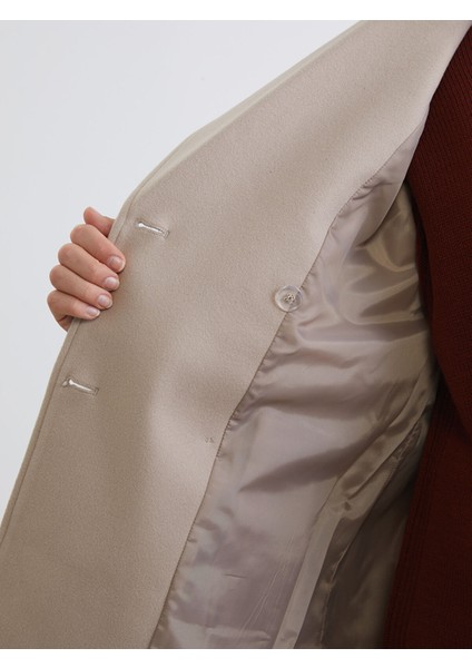 Yeni Sezon Ceket Yaka Kadın Kaşe Kaban fırsatları