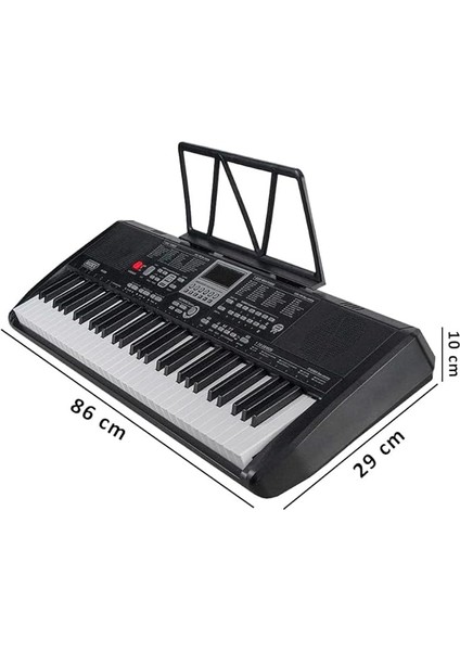 PS-1800BK-SET 61 Tuşlu Kaliteli Org Dijital Ekranlı Stand Kulaklık Çanta Notalık Adaptör Sticker Metod indirimleri