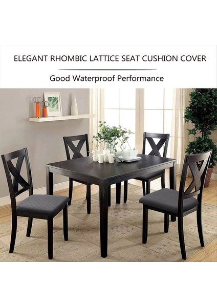 Parça Eşkenar Dörtgen Kafes Sandalye Koltuk Kılıfı - Çıkarılabilir Yıkanabilir Toz Önleyici Yemek Sandalyesi Koltuk Koruyucu Minder Kılıfları, G (Yurt Dışından) modelleri